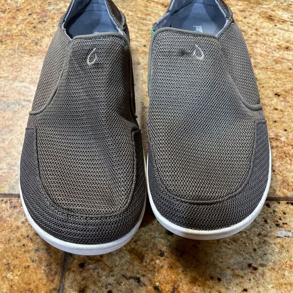 OluKai Mens Size 9 1/2 Dark Gray Nohea Mesh Shoes - Picture 2 of 8